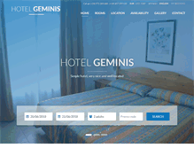 Tablet Screenshot of hotelgeminismenorca.com
